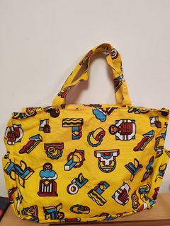 黃色卡通圖案手提袋64227740938243110