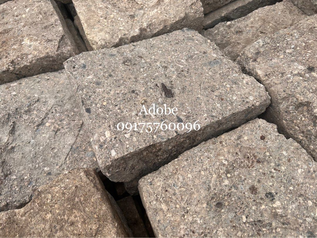 Adobe (Category: Construction & Building Materials) located in Santa Maria. Submitted by rcjoycestonetrading (Listing ID 1393446799, Image 3). Description: Sold per piece Adobe stepping stones Adobe machine cut for wall cladding Available in various sizes Please dm for inquiries and visit our profile for more materials. Salamat po.