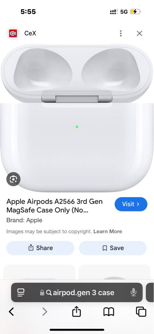 Airpods gen 3 authentic (Category: Earphones) located in Makati City. Submitted by luxuryfinds88 (Listing ID 1393533447, Image 1). Description: With left pod only. Left pod can be bought separately too if u want I have two of these.