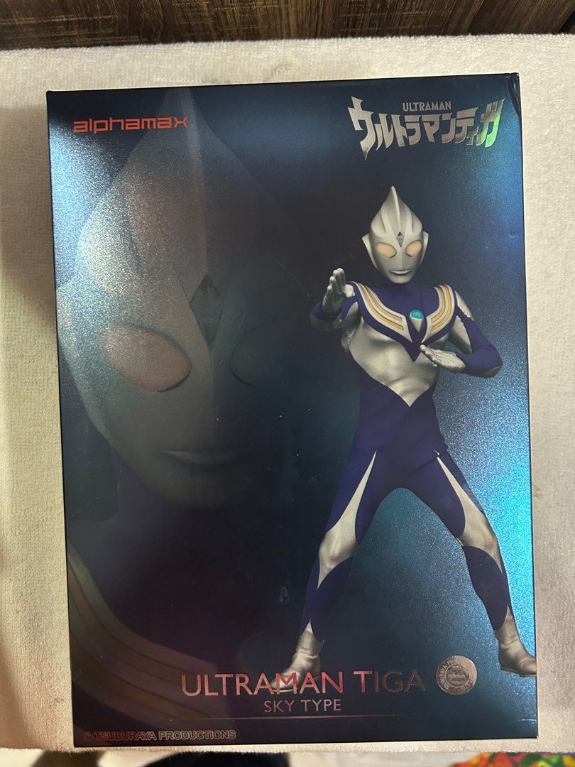 ALPHAMAX ULTRAMAN TIGA SKY TYPE PRE-PAINTED ACTION FIGURE, Hobbies ...