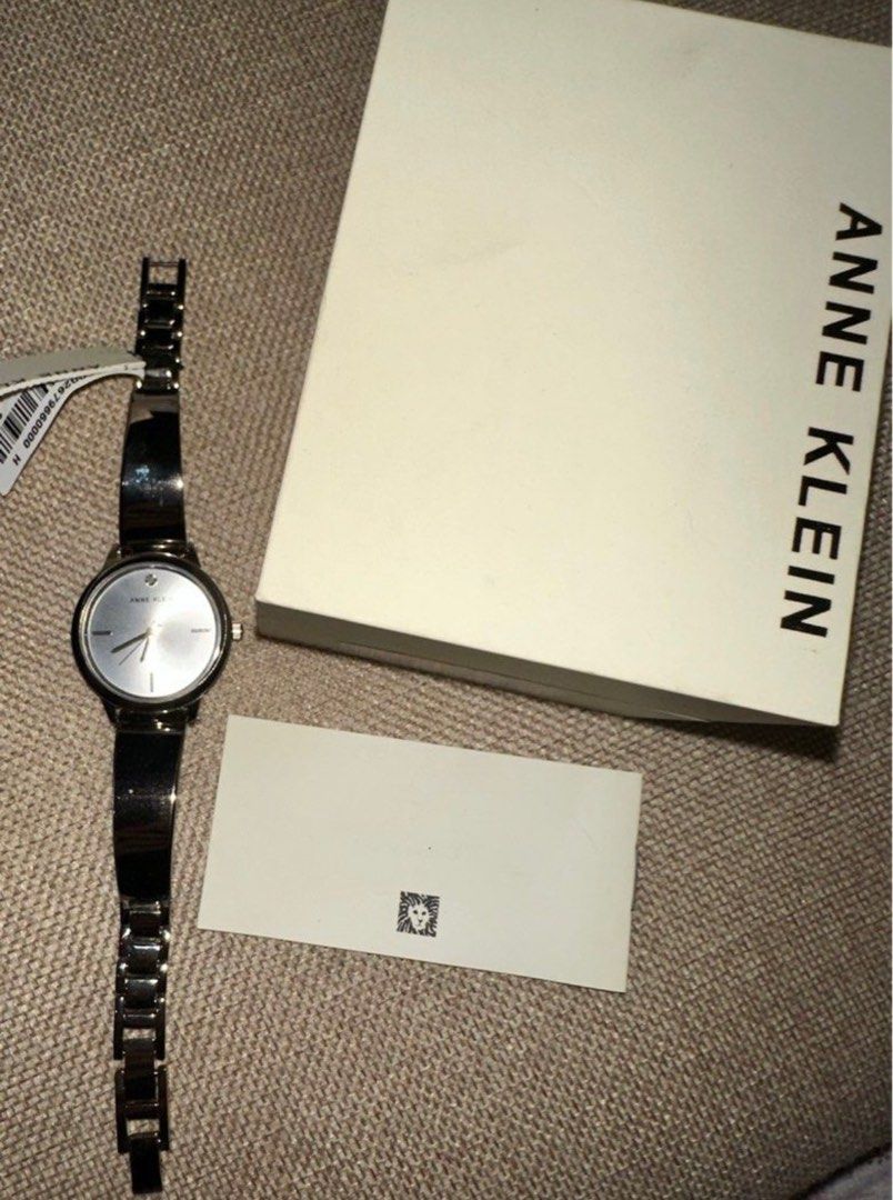 Anne Klein Silver Watch (Category: Women's Watches) located in Manila. Submitted by jslnd (Listing ID 1393577730, Image 2). Description: Anne Klein Silver Watch Bought from the US Brand New Stored only, Unused but needs battery replacement already With tag and box.