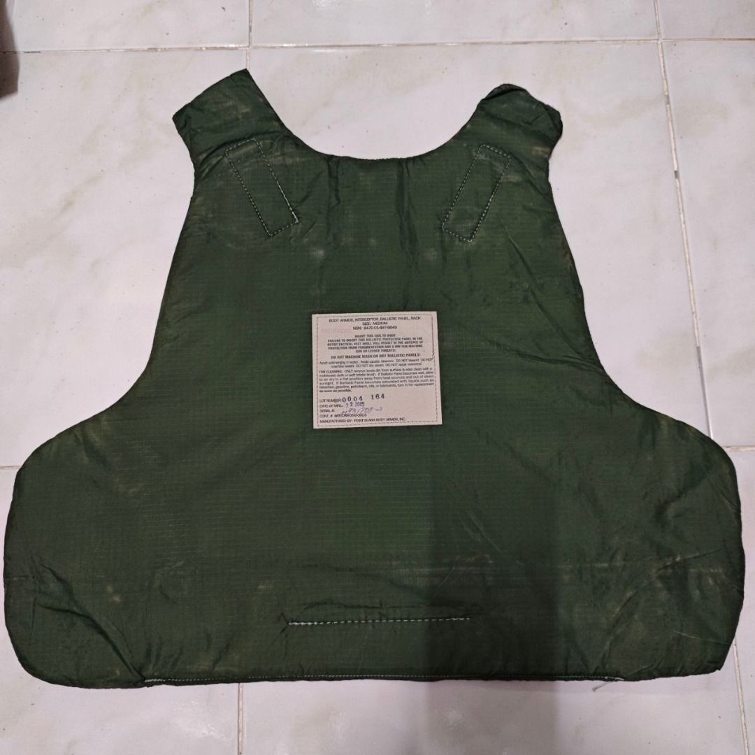 Ballistic Panels (Set: FRONT BACK) Soft Body Armor (Interceptor Point Blank) (Category: Vests) located in Quezon City. Submitted by marianodeclutter (Listing ID 1393587785, Image 2). Description: Used stock by US Army. Original MADE IN USA SIZES: Large (SOLD) Medium (1 set) Small (2 sets) Location: Quezon City, Central Avenue.