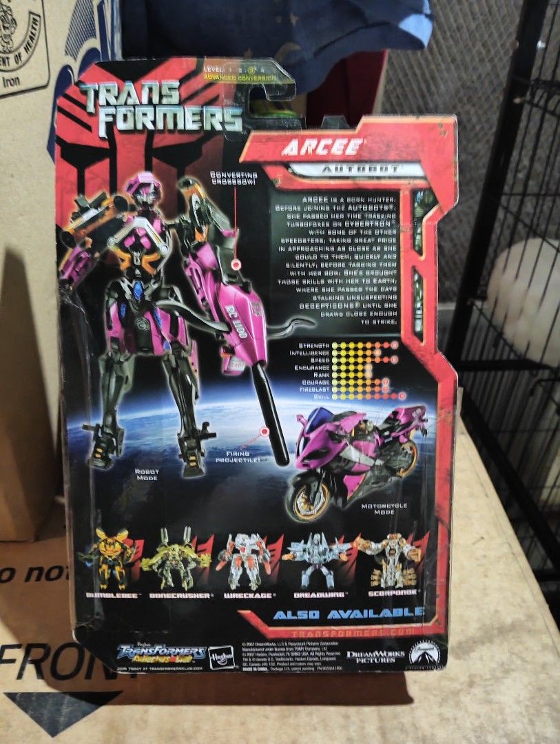 BRAND NEW TRANSFORMERS' ARCEE (Category: Figurines & Statues) located in Caloocan City. Submitted by loisxlane (Listing ID 1393611195, Image 3). Description: Arcee brand new still sealed Automorph Technology part of my vast Transformers collection price is fixed pymt First via bdo online for shipping only through grab or lalamove.
