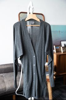 Calvin Klein 灰色長款開襟衫64247024747138110