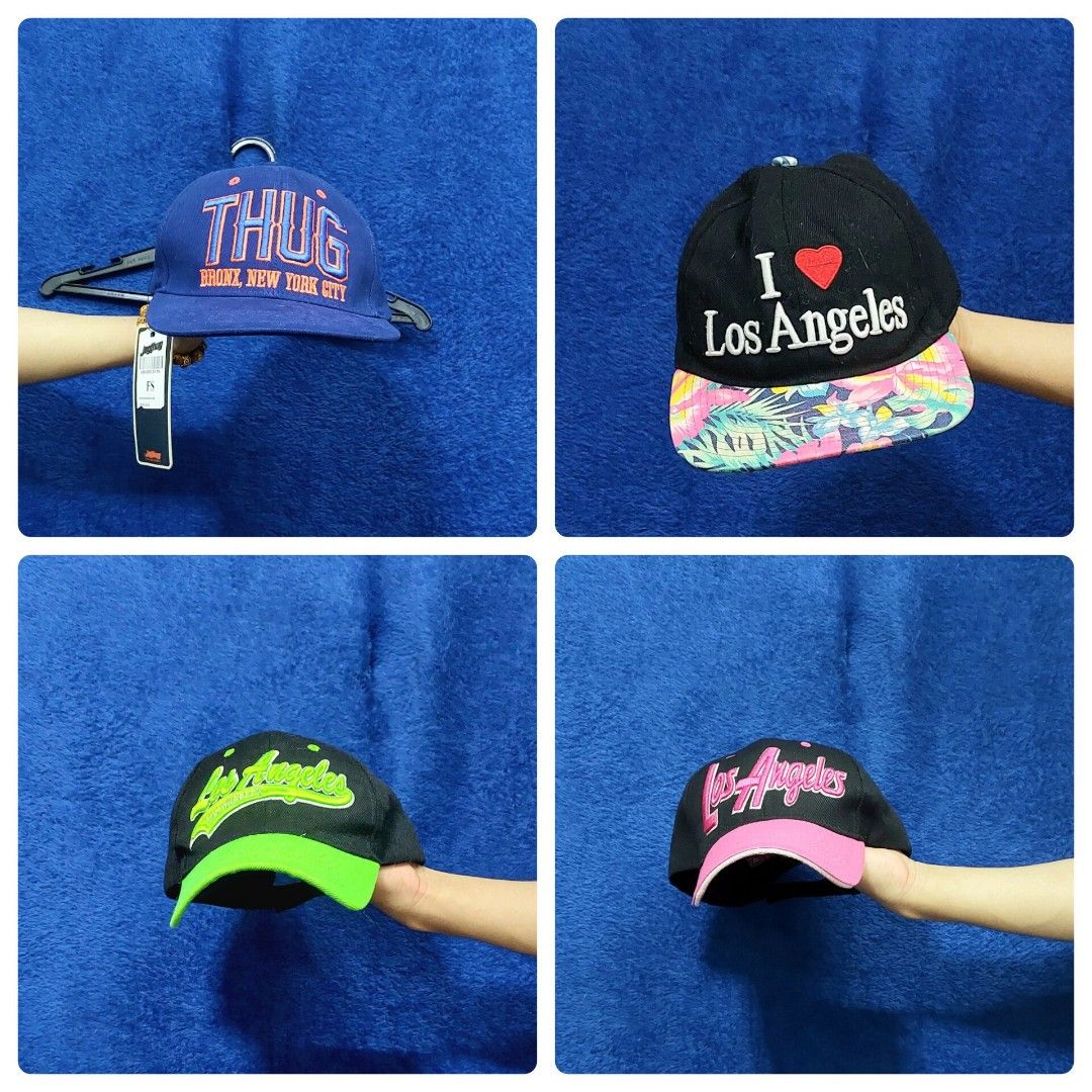 CAPS BUNDLE! (300) (Category: Caps & Hats) located in Quezon City. Submitted by declutterbyyve (Listing ID 1390959823, Image 1). Description: ‼️Except Jagthug: 100 pesos 📍Colors may vary due to lighting. 📍What you see is what you get. 📍Feel free to message me if you have any questions. 📍ALSO, NO WHEN WORN!.