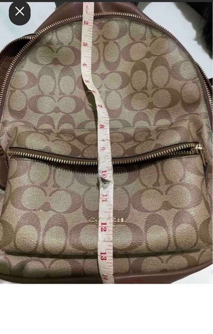 Coach backpack (Category: Luxury Bags & Wallets) located in Makati City. Submitted by cassije_ (Listing ID 1389075890, Image 2). Description: Original preloved coach backpack Negotiable for sure buyer Bought for 13k.