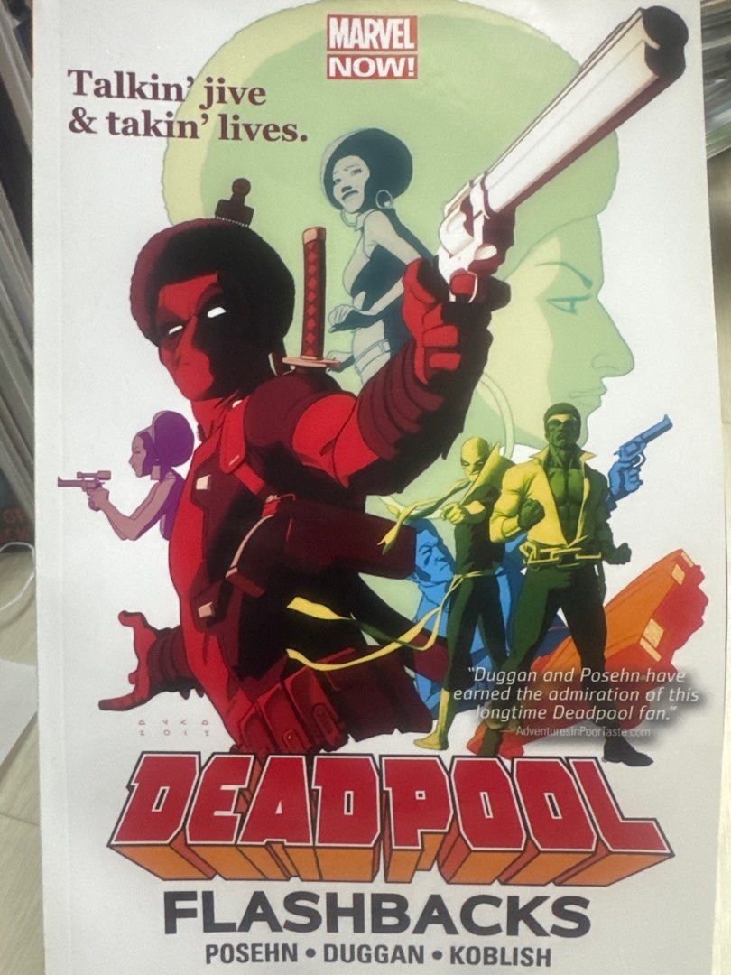 Deadpool Flashbacks Comic Book (Category: Comics & Manga) located in Singapore. Submitted by dealfaster88 (Listing ID 1393545403, Image 1). Description: - Deadpool Flashbacks comic book - Features unique cover art - English language - A must-have for Deadpool fans!.