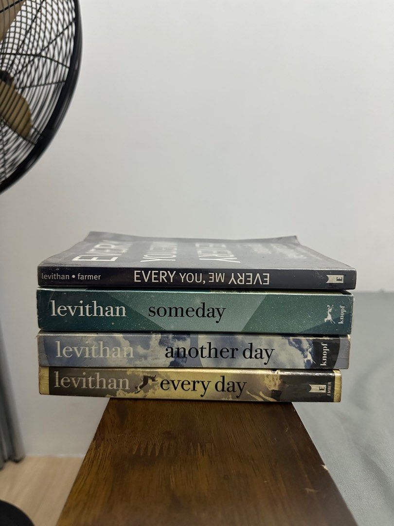 Every Day Series by David Levithan (Category: Storybooks) located in Caloocan City. Submitted by mariacarlaaaaaa (Listing ID 1393566901, Image 1). Description: Condition: Book 1 and 2 are used, Book 3 is unused. Freebie: Every You, Every Me by David Levithan.