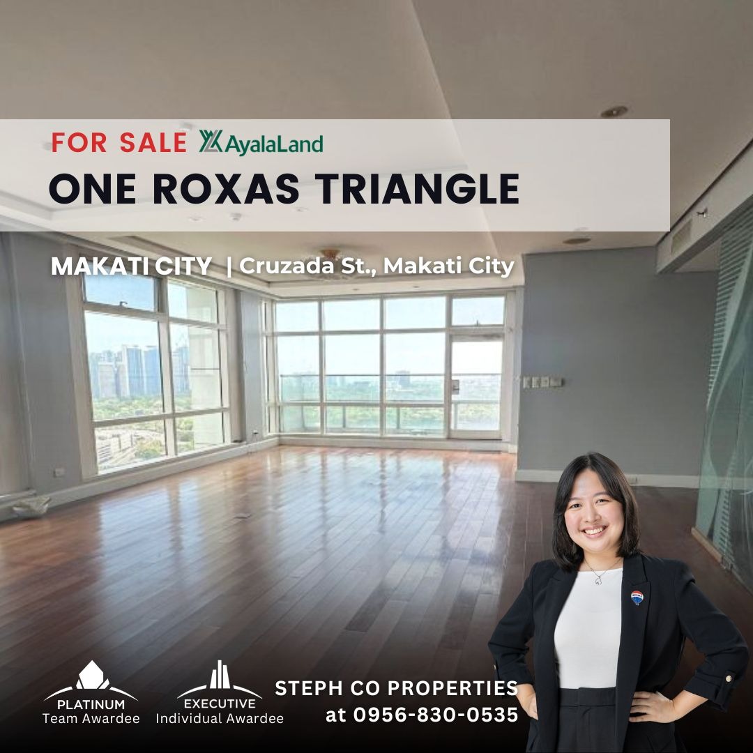 FOR SALE: One Roxas Triangle, Makati 3BR by Ayala Land Premier (Direct ...