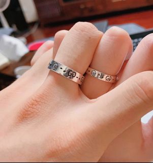 Gucci Ghost Ring Silver古馳情侶戒指64234005006723110