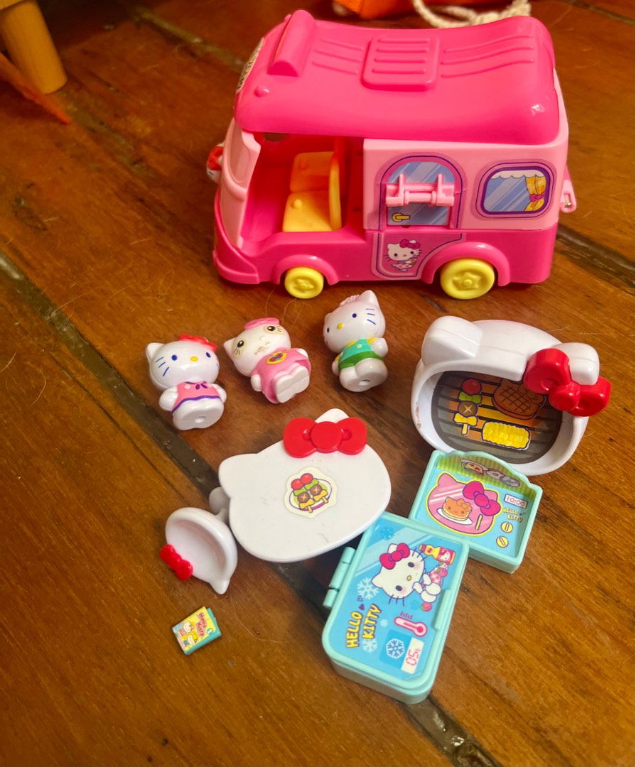 Hello Kitty Camper Van Play Set, Hobbies & Toys, Toys & Games on Carousell