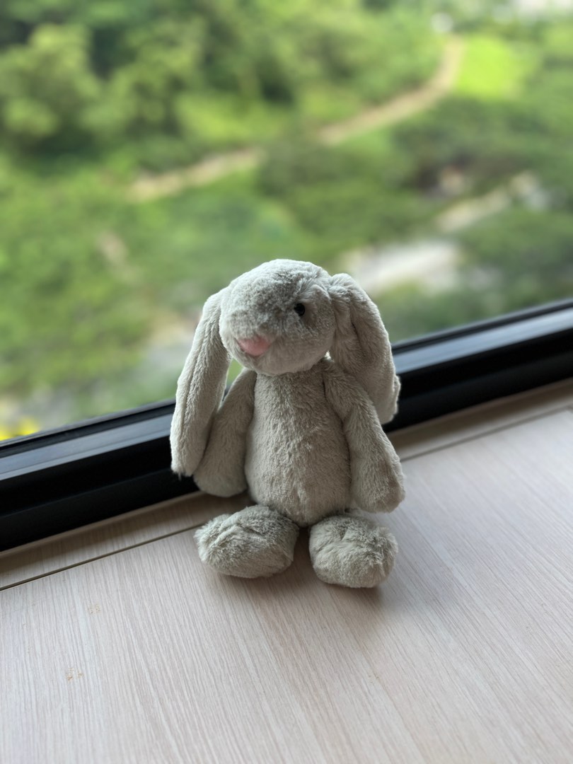 Jellycat Bashful Bunny - Grey [Dupe], Hobbies & Toys, Toys & Games on ...