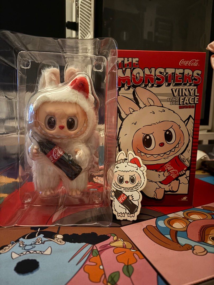 Labubu Coke (Category: Designer & Blind Box Toys) located in Quezon City. Submitted by skyleeeee (Listing ID 1393489204, Image 1). Description: Authentic Labubu coke legit from Popmart Open box.