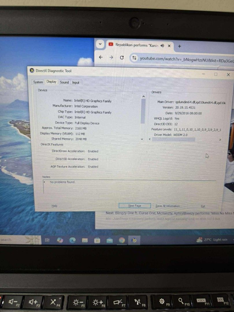 Lenovo ThinkPad I5 4th gen Intel HD graphics family 8gb ram 180gb ssd Windows 10 pro os Unit with charger Walang sounds Free speaker (Category: Laptops & Notebooks) located in Manila. Submitted by lhainelovi71994 (Listing ID 1393614153, Image 2). Description: Lenovo ThinkPad I5 4th gen Intel HD graphics family 8gb ram 180gb ssd Windows 10 pro os Unit with charger Walang sounds Free speaker 💸💸 5,000 only Location: San Andres bukid manila Pick up