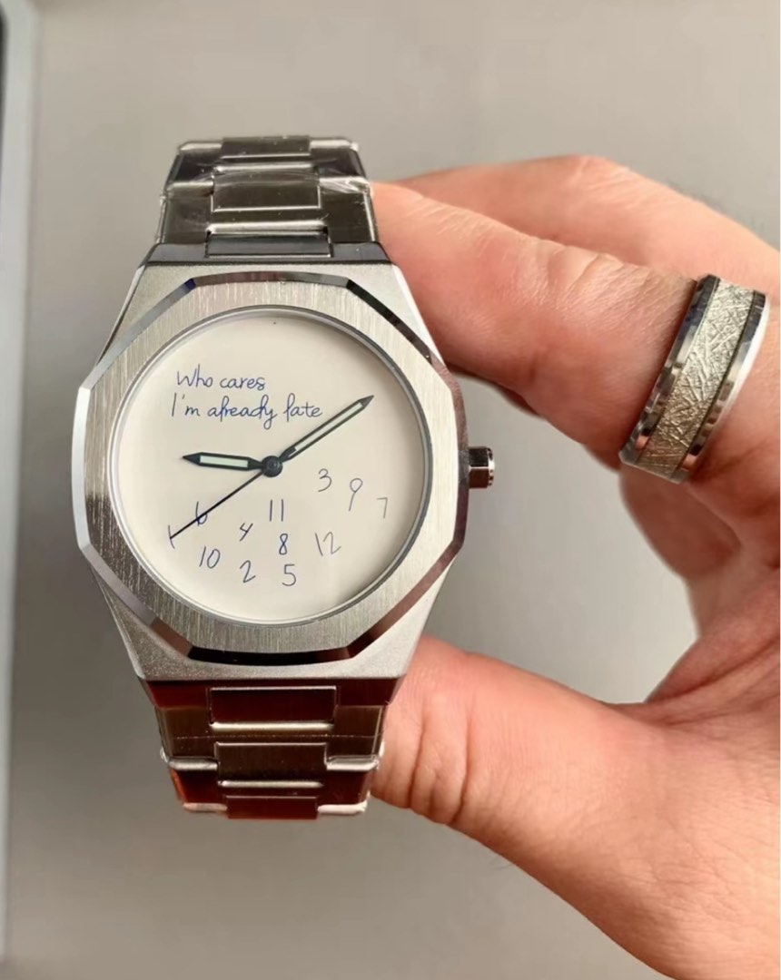 Who cares if I'm late watch, Men's Fashion, Watches Accessories