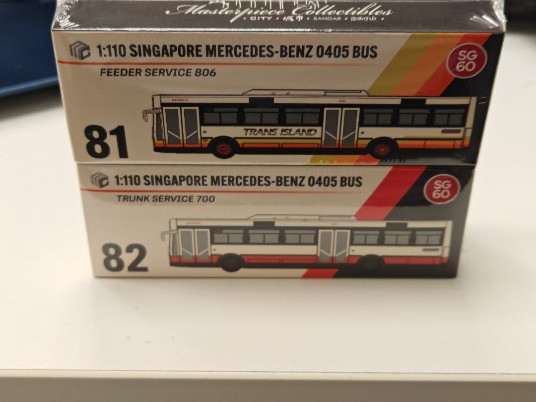 Singapore Bus SMRT TransIsland Mercedes Benz O405 Scale 1/110