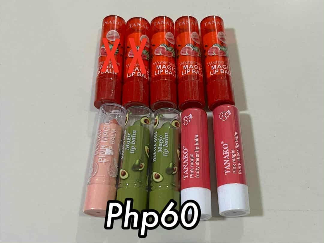 Tanako Pink Magic Lip Balm (Category: Makeup) located in Las Pinas. Submitted by freeshopperph (Listing ID 1393605000, Image 1). Description: - Assorted lip balms - Includes Tanako Pink Magic fruity sheer lip balm - Other varieties available - Price: Php60 for all - Message for questions!.