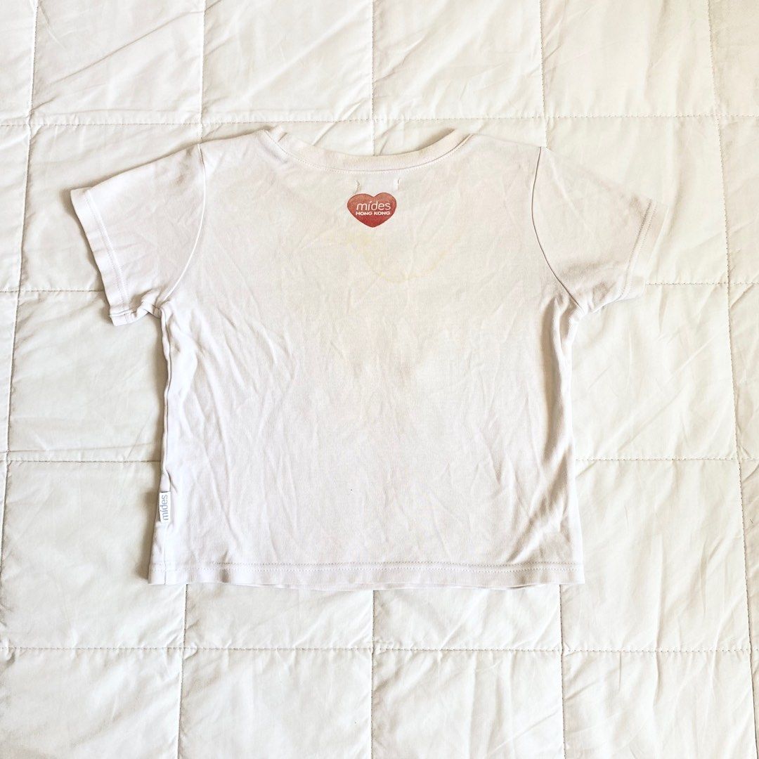 Thrifted Vintage White Summer Baby Tee (XS) (Category: Shirts) located in San Pedro. Submitted by gumamelagal (Listing ID 1393463671, Image 2). Description: 🍹 ig thrift 🍹 cute print mop: gcash, bdo mod: j&t, lalamove.