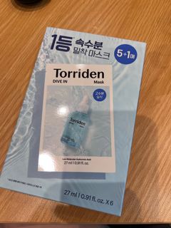 Torriden Mask保濕面膜 6片裝64227393959682110