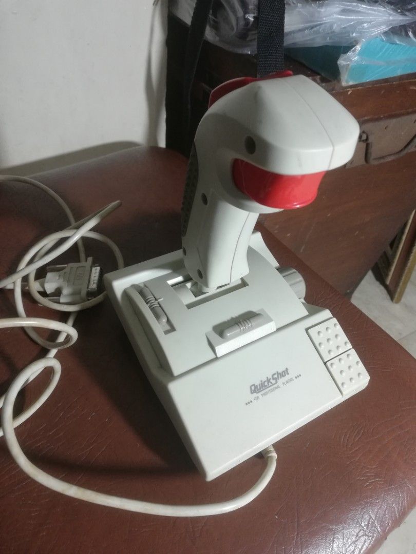 Vintage quickshot super warrior (qs201) *pc joystick controller (Category: Controllers) located in Paranaque City. Submitted by 4thestate.surplusan (Listing ID 1393563778, Image 1). Description: An unused joystick controller, see pics.