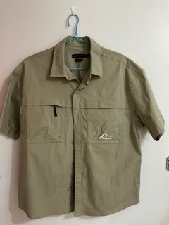 Yishion Casual 淺卡其色短袖襯衫 L 碼64233523835906110
