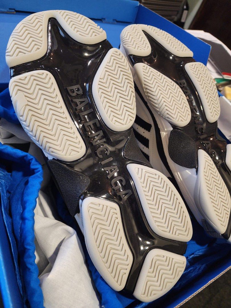 Balenciaga x Adidas Triple S Sneakers White/Black, Luxury