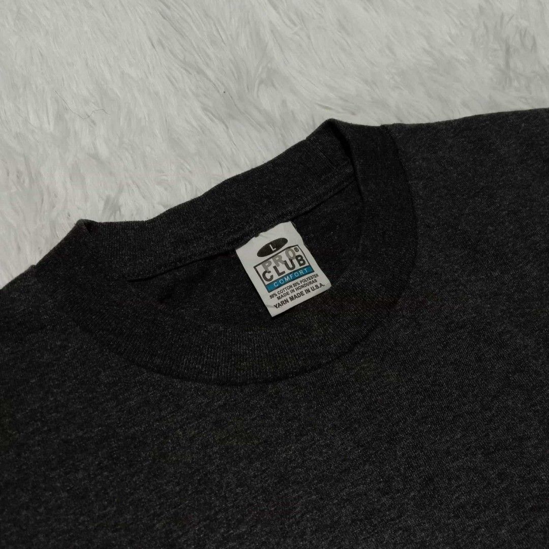 Charcoal Gray Comfort Proclub (Category: Tshirts & Polo Shirts ) located in Manila. Submitted by sitofinds (Listing ID 1390284086, Image 2). Description: For Sale 📣 Charcoal Gray Comfort Proclub Size L Length 30 Width 22 10/10 Color Rate Excellent Condition 👌🏽 🏷️₱ 449 Free Shipping via JNT 📦 Meet up around SM Bicutan Can pick up or drop off Taguig, Upper Bicutan 📍 DM for more details 📩.