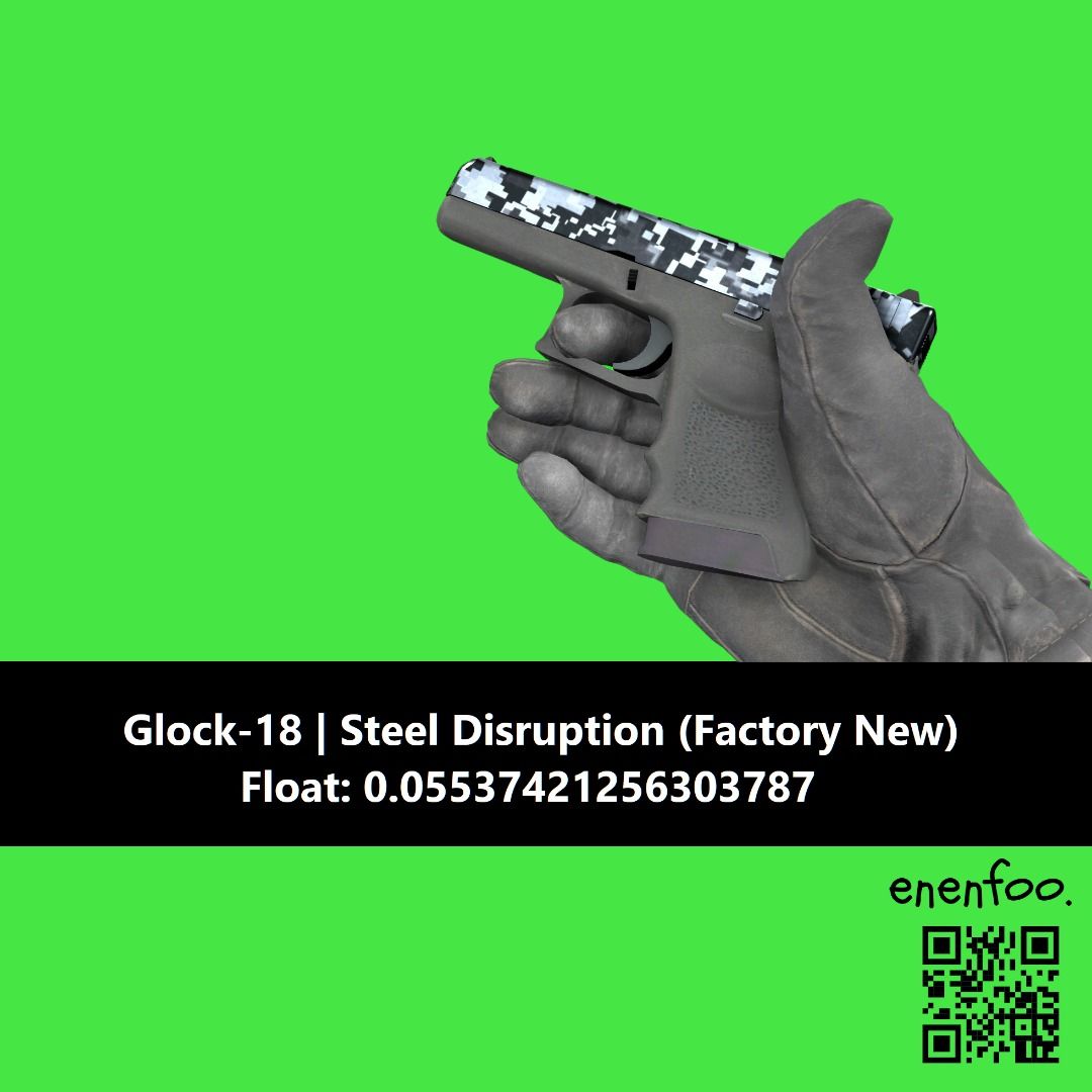 CS2 GLOCK-18 STEEL DISRUPTION FN FACTORY NEW GLOCK18 SKINS KNIFE ITEMS ...