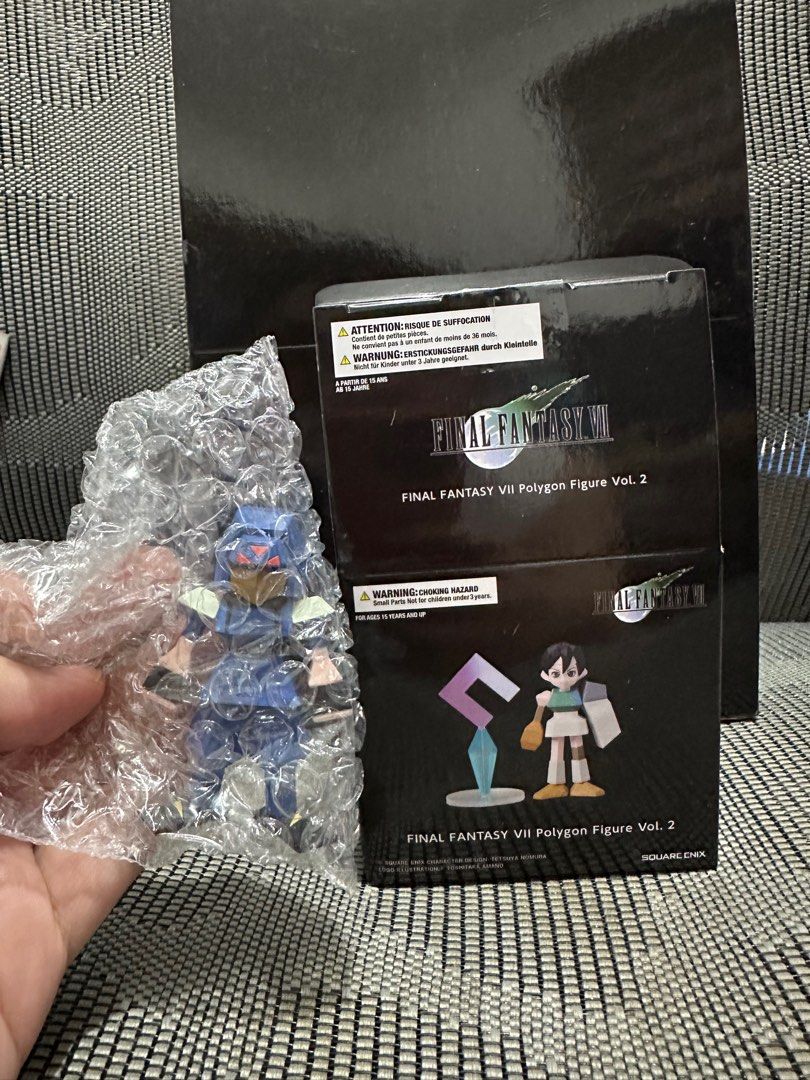 Final fantasy vii ff7 polygon figure cloud and soldier bundle (Category: Figurines & Statues) located in Manila. Submitted by viiinnnn (Listing ID 1390311930, Image 2). Description: Bundled only: Cloud and shinra soldier RFS: Duplicates For shipping only.