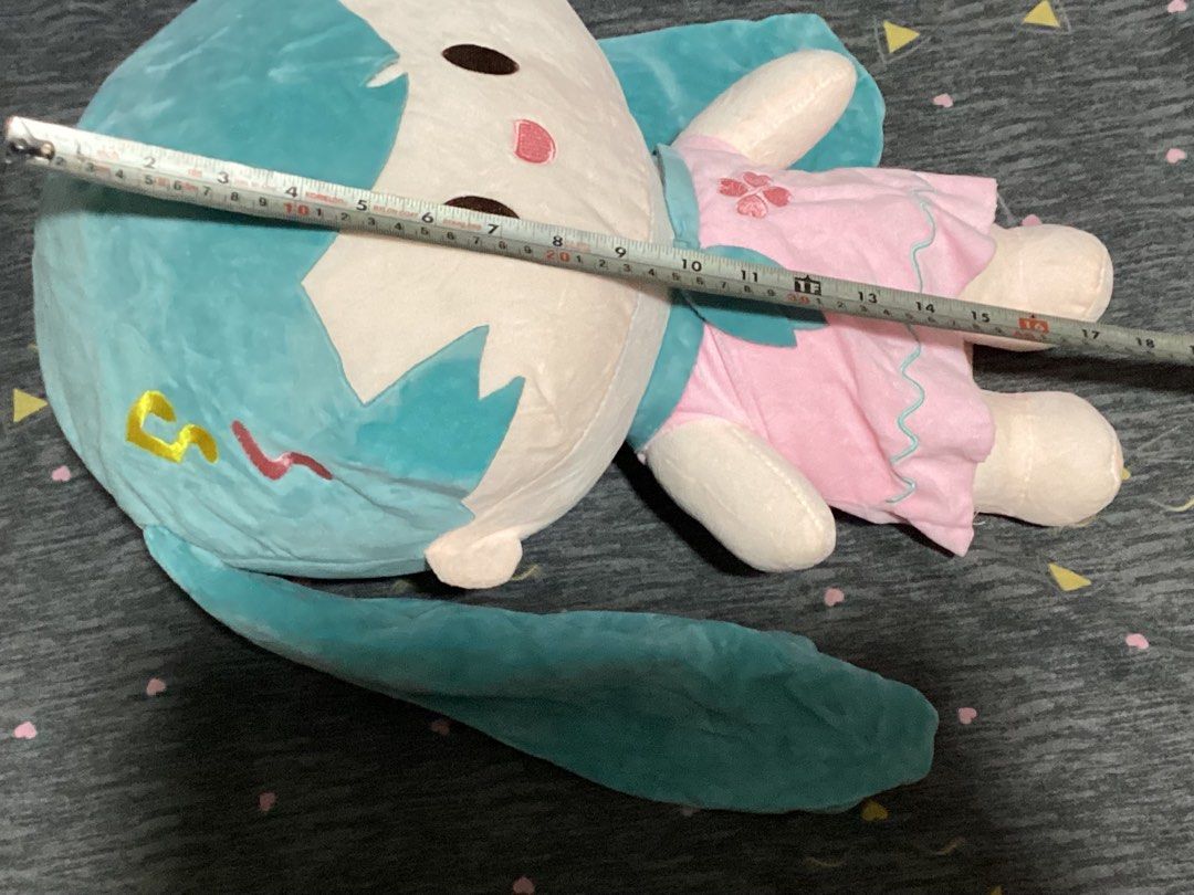 Hatsune Miku 18 inch stuffed toy (Category: Plushies & Soft Toys) located in San Juan City. Submitted by riggieee (Listing ID 1390331246, Image 3). Description: Hatsune Miku stuffed plushie 16 inches tall.