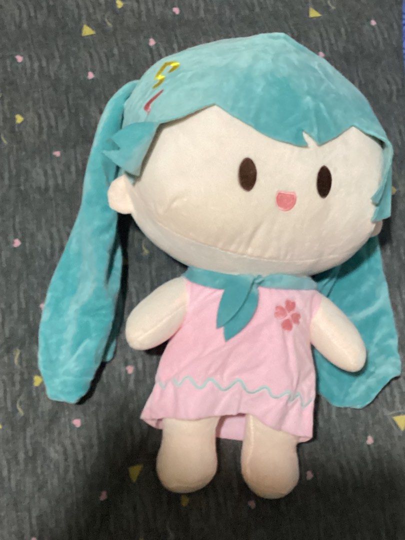 Hatsune Miku 18 inch stuffed toy (Category: Plushies & Soft Toys) located in San Juan City. Submitted by riggieee (Listing ID 1390331246, Image 1). Description: Hatsune Miku stuffed plushie 16 inches tall.