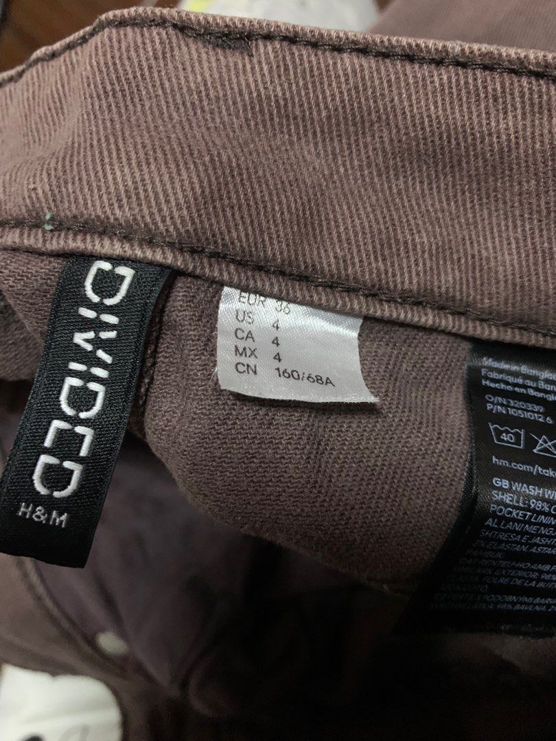 h&m brown pants |S, EUR 36 (Category: Jeans) located in Paranaque City. Submitted by dearlara (Listing ID 1390356362, Image 2). Description: i’m size 26–27 for reference length: 38 inches rfs: decluttering.