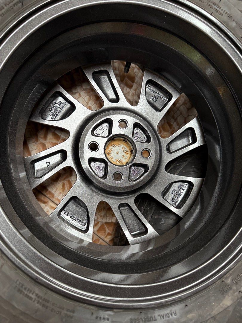 Honda Mobilio RS ( Mags only) (Category: Mags and Tires) located in Antipolo. Submitted by darkmantrax (Listing ID 1390333701, Image 3). Description: FOR Sale: Honda Mobilio RS Mags (New Powder Coated) . Pwede na sa ibang car palitan lang center cap Mags Size : 15S Tire: Thunderer 195/65/R15 (SOLD) DOT Manuf: (2822) Meetup or delivery nearby city (Slight negotiable).