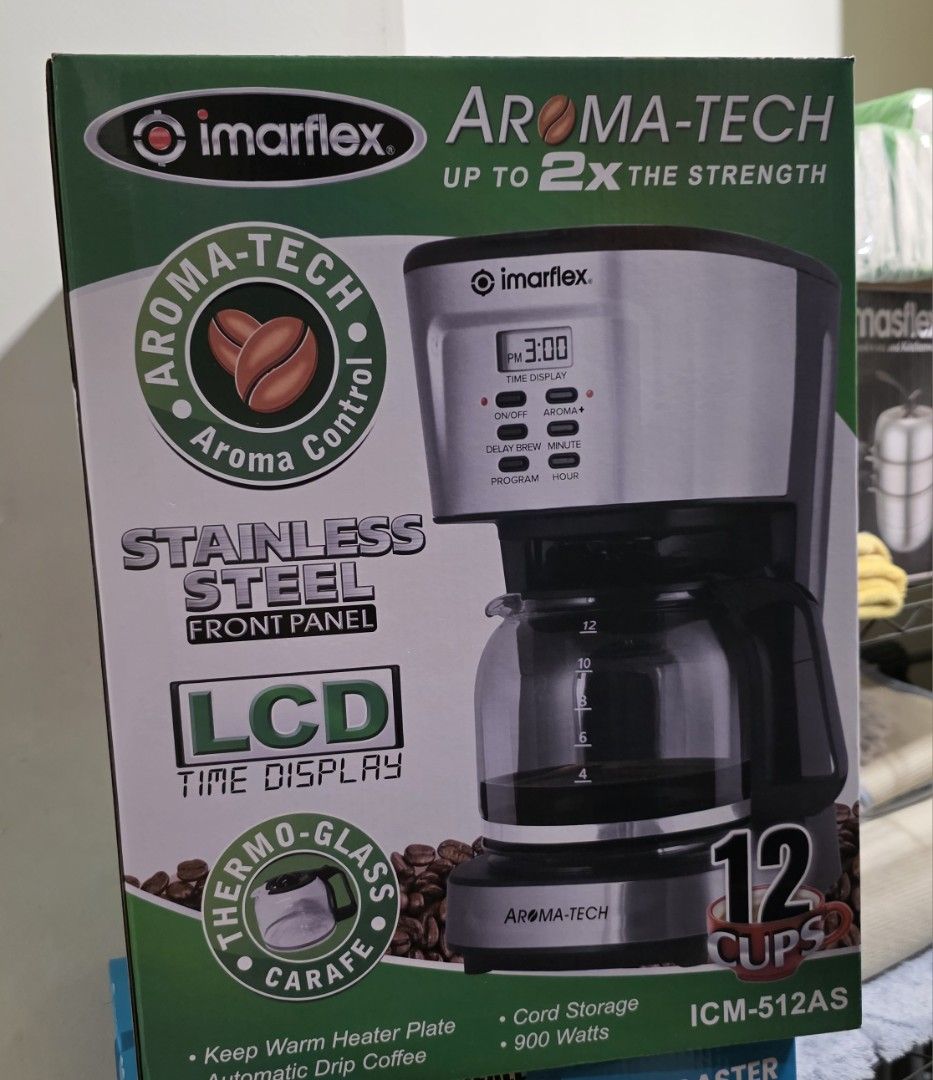 Imarflex 12 Cups Coffee Maker Stainless Steel (Category: Coffee Machines & Makers) located in Pasay City. Submitted by glc08 (Listing ID 1390239458, Image 1). Description: .