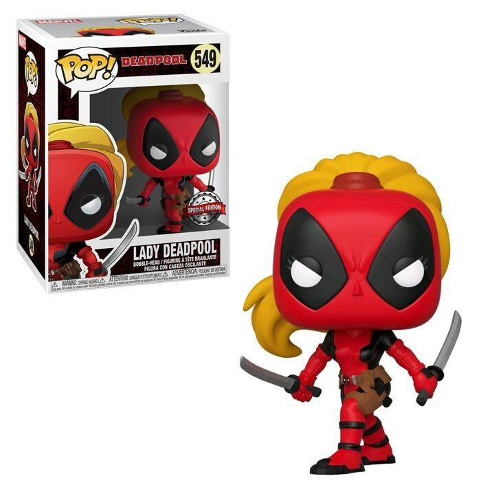 Lady Deadpool (Deadpool) Funko Pop! (Special Edition sticker) (Category: Designer & Blind Box Toys) located in Quezon City. Submitted by quinnzilla (Listing ID 1390351382, Image 2). Description: Never been opened. RFS: limiting my collection .