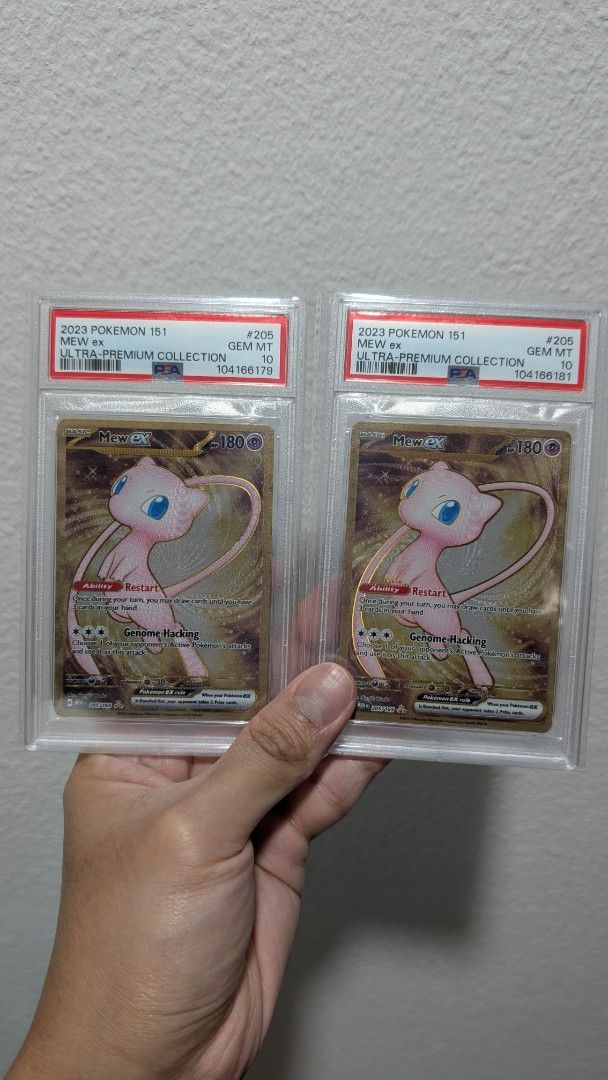 Mew 205 UPC Promo PSA 10 Metal Mew Pokemon 151 Ultra Premium Collection Box Promo  Pokemon TCG Graded Card Slab, Hobbies & Toys, Toys & Games on Carousell