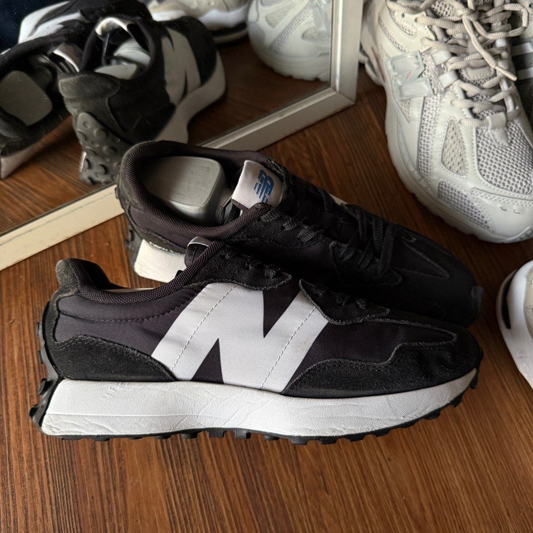 New balance 327 black white casual original murah not nb 237 530 550 580  574 classic 576 england 880 990 991 992 993 made in usa grey 996 997h 999 