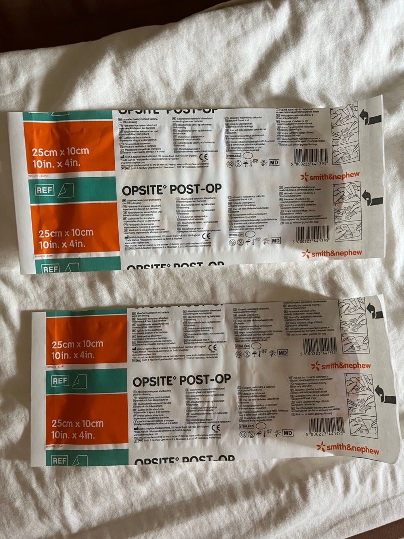 Opsite post OP (Category: Medical Supplies & Tools) located in Shah Alam. Submitted by misyellechee (Listing ID 1390367321, Image 1). Description: Opsite post OP Can be use to cover scar after czer Or any other surgery.