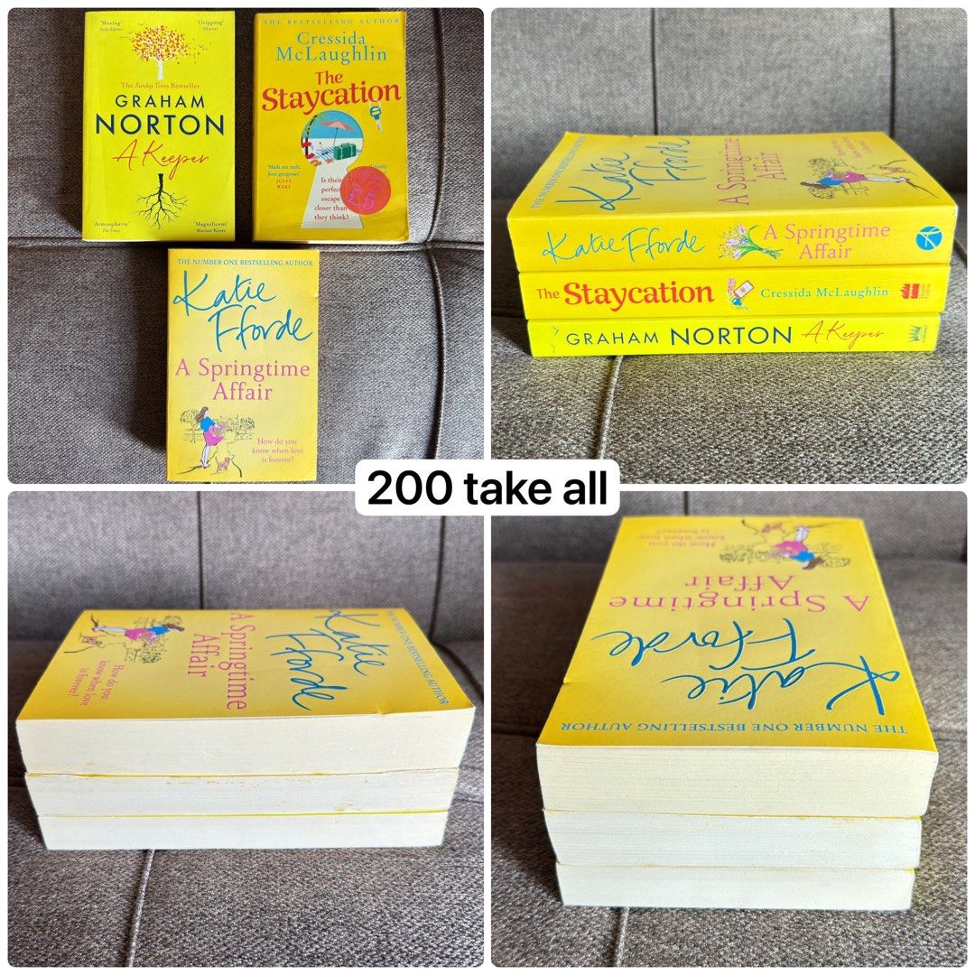 PAPERBACK BOOK BUNDLE (Category: Storybooks) located in Kawit. Submitted by thenookofeli (Listing ID 1390348439, Image 2). Description: [PRELOVED OG] Mixed PB Bundle MOP: Gcash or Bank Transfer MOD: J&T, Lalamove or LBC LOC: Kawit,Cavite 🌸 These are preloved books but in good condition/intact pages. Please expect some minimal flaws such as foxing, tanning and other signs of usage. 🌸Willing to provide videos and more photos for condition check. 
