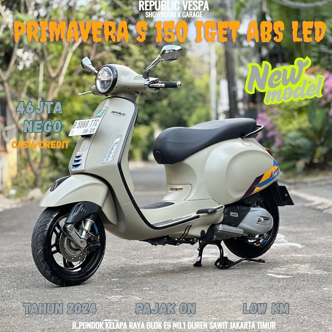 Primavera S 150 Abs Vespa Primavera IGET 150 ABS Tahun 2023