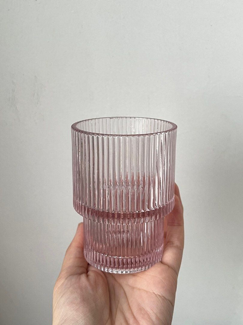 PINK transparent glass (for cute iced drinks ) (Category: Beverages) located in Quezon City. Submitted by nikki_declutters (Listing ID 1390308696, Image 3). Description: rfs: moving out used 3-4x (almost new) gifted perfect for matcha or any ice drinks :) and for my fellow pink lovers/girlies.