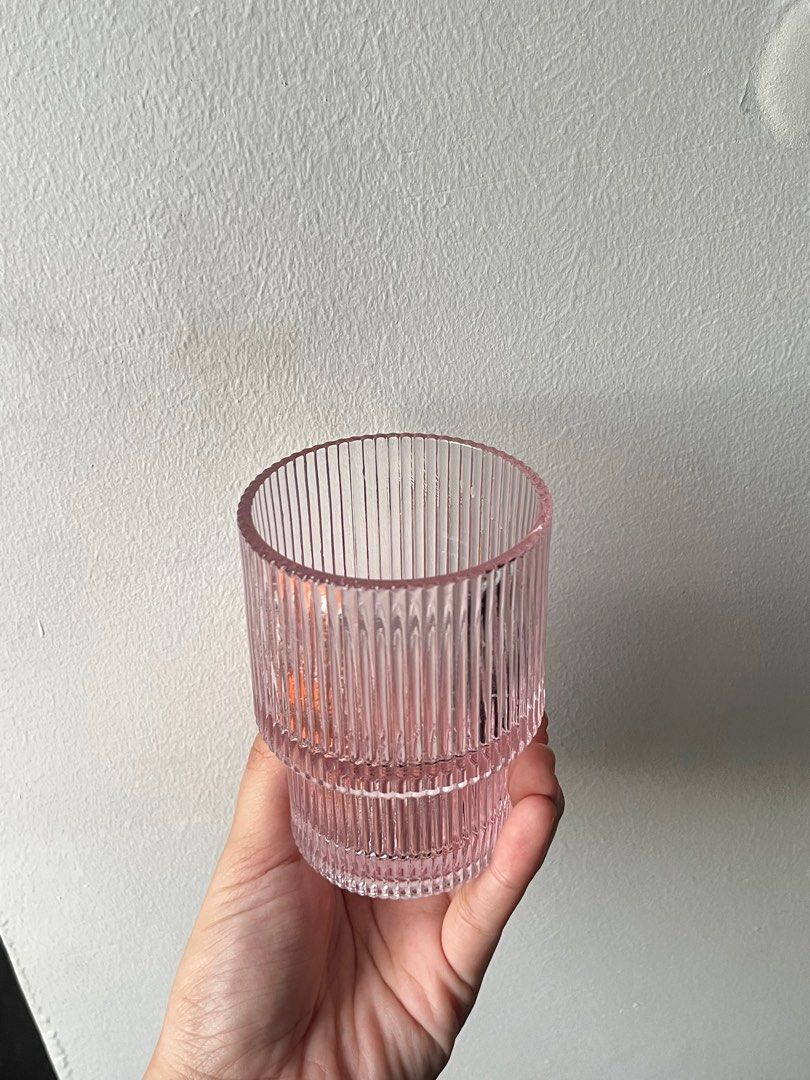 PINK transparent glass (for cute iced drinks ) (Category: Beverages) located in Quezon City. Submitted by nikki_declutters (Listing ID 1390308696, Image 2). Description: rfs: moving out used 3-4x (almost new) gifted perfect for matcha or any ice drinks :) and for my fellow pink lovers/girlies.
