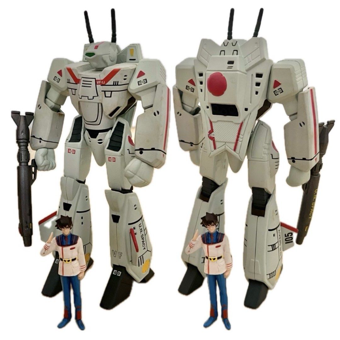 Robotech Painted Robotech Macross Valkyrie VF-1J with Rick Hunter 15th Anniversary ...