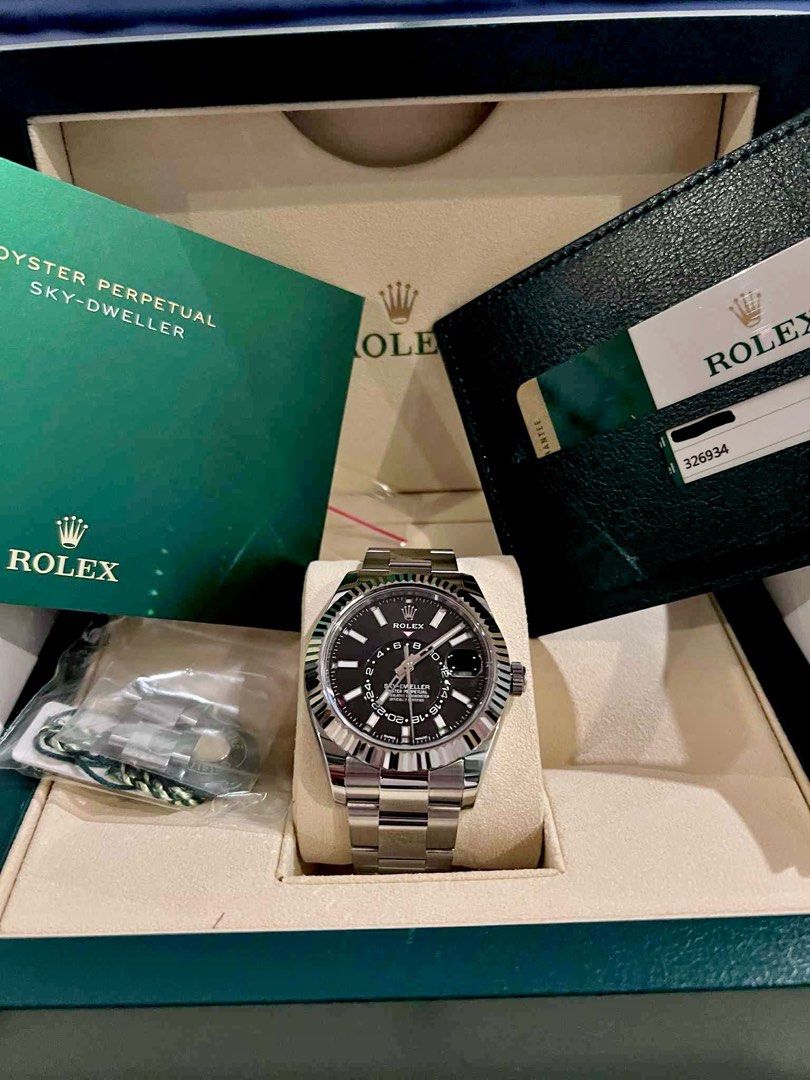 Rolex Sky-Dweller (Category: Luxury Watches) located in Manila. Submitted by dricrobante (Listing ID 1390306744, Image 3). Description: Rolex Sky-Dweller ₱1,020,000 Ref. 326934 in 42mm case size 2019 • Like new condition Newly serviced at Rolex Service Center Complete set with RSC Card Warranty until 2027 Open for authentication 🟢 Message me if interested.