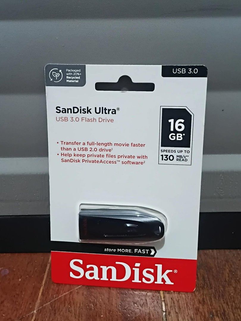 SANDISK ULTRA 3.0 USB (Category: Hard Disks & Thumbdrives) located in Manila. Submitted by chinggayg.190 (Listing ID 1390296874, Image 2). Description: Description: SanDisk Ultra USB 3.0 Flash Drives deliver high-speed performance and reliable storage for everyday use. With transfer speeds of up to 130MB/s, these drives allow you to move files quickly and efficiently, making them ideal for storing documents, photos, music, and videos. Available i