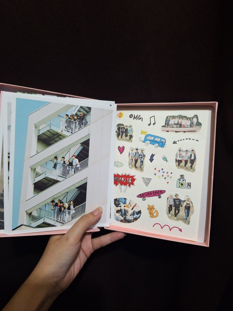 SEVENTEEN BOYS BE ALBUM (Category: K-Wave Merchandise) located in Makati City. Submitted by declutteristhings (Listing ID 1390332203, Image 3). Description: As you can see in the picture, there's a flaw in it. But the inclusions are totally fine since I didn't use them. Complete inclusions 💯 with sticker, lyric book, poster and CD. original price 600+ ✨️ ➡️ And the random pc is THE 8's Polaroid but it's 200 pesos. price of album+ pf + sf all onh