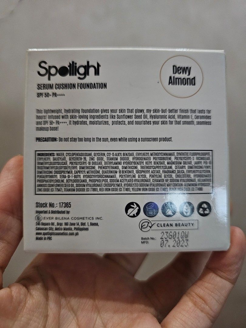 Spotlight Serum Cushion Foundation (Category: Makeup) located in Quezon City. Submitted by ads_bumblebee (Listing ID 1390324167, Image 2). Description: .