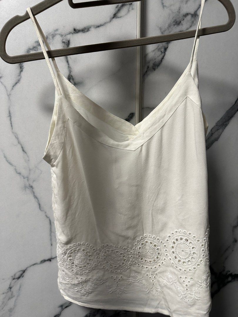 Stradivarius Eyelet Embroidered Strappy Top (Category: Blouses) located in Paranaque City. Submitted by kryptonnyte (Listing ID 1390366857, Image 3). Description: Small on tag Brand new with tag Lowballers and demanding/unreasonable potential buyers will be ignored. Please don’t ask for the last price if you are not going to purchase the item. Instead, please make an offer and let’s see if it is reasonable and acceptable so as not to waste each o