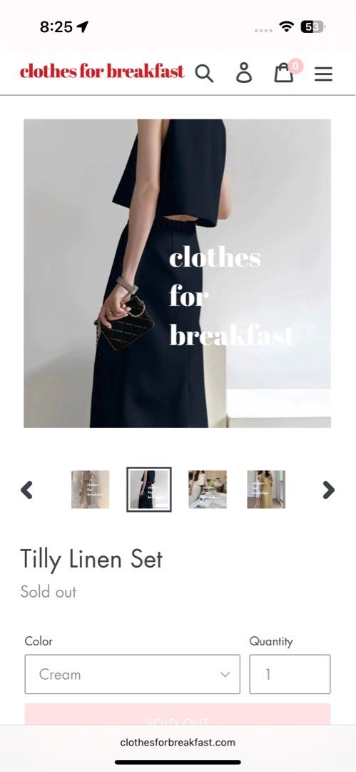 Tilly Linen Set (Category: Sets or Coordinates) located in Manila. Submitted by discel (Listing ID 1390351159, Image 1). Description: Sold out na sa Website, Tilly Linen Set.