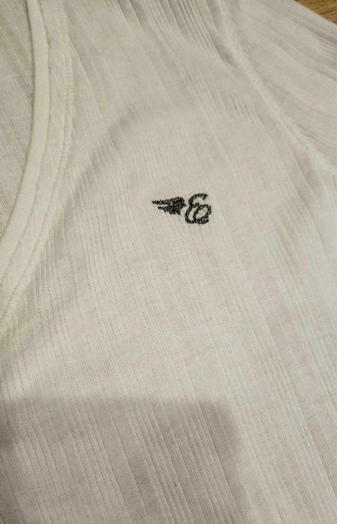 vintage esprit rib knit longsleeve (Category: Coats, Jackets and Outerwear) located in Quezon City. Submitted by jjjaaannn (Listing ID 1390348288, Image 2). Description: embroidered wing design can work as henley top color rate 10/10 size xs-small tags. y2k alt grunge abercrombie hollister henley babydoll.